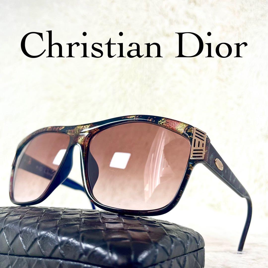 極美品 70sChristian Dior クリスチャンディオール ビンテージサングラス ブラウンレンズ グラデーション拍卖