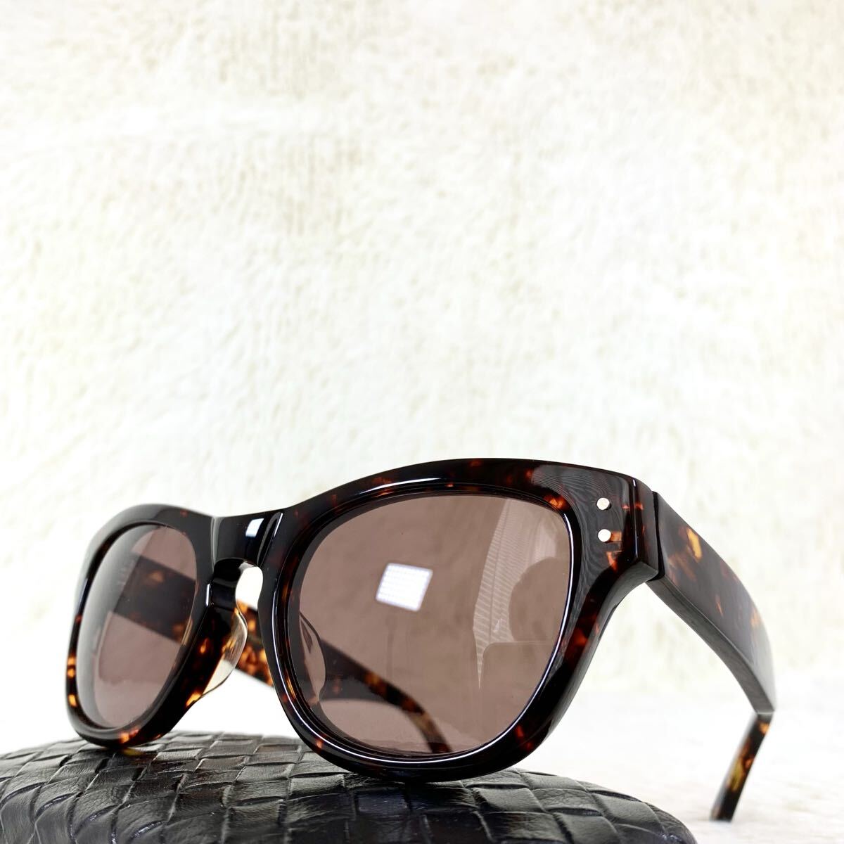 美品 UNCROWD Boning アンクラウド ボンイング サングラス ブラウンレンズ べっ甲柄フレーム拍卖