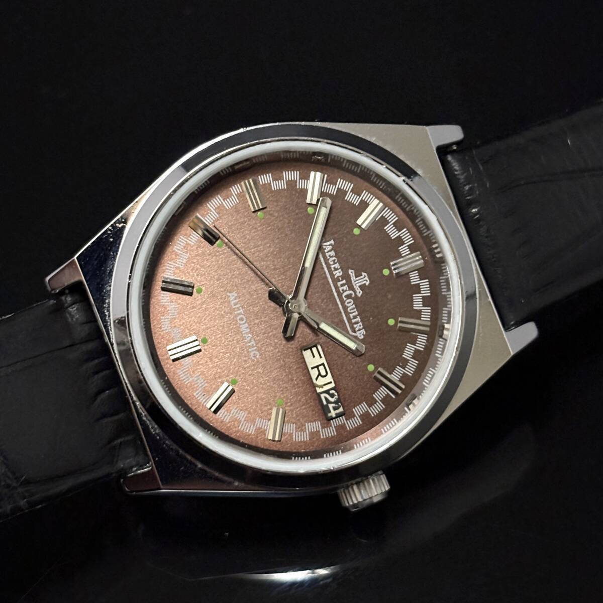 【ジャガールクルト JAEGER LECOULTRE】アンティーク時計 ブラウン茶 クラシック 限定 マスターウルトラスリム ポラリス拍卖