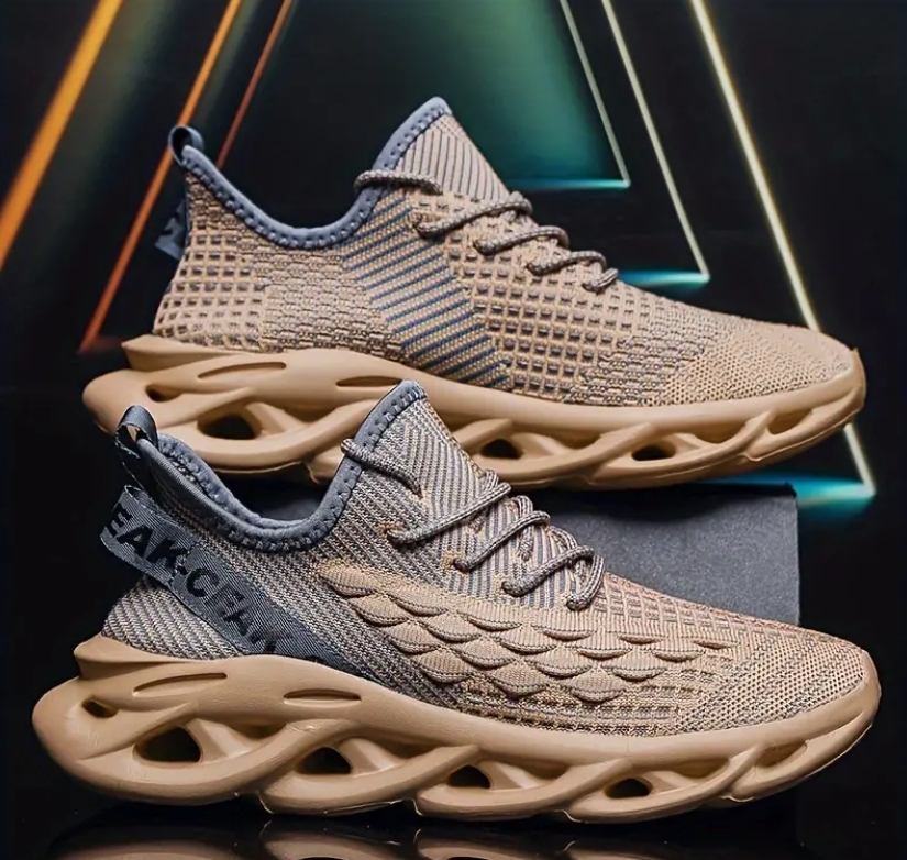 限定生産 メンズ 軽量 クリエイティブデザインスニーカー 41 42 43 グレー×ベージュ グレージュ 限定 シューズ hoka SALOMON拍卖