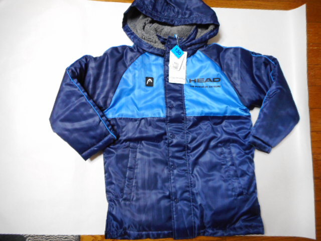 ☆新品 HEAD ジャンパー 130 フード取り外し可 (ネイビー)☆拍卖