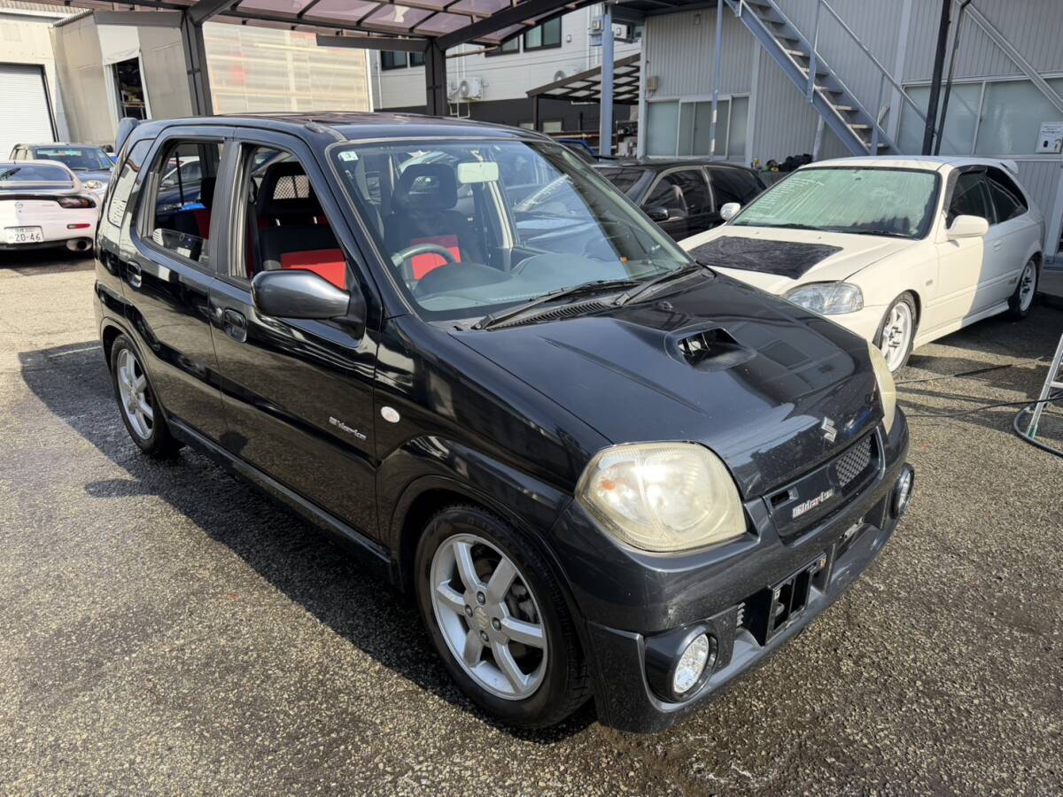 スズキ ケイワークス 5MT 4WD 社外エアクリ スタッドレス 純正レカロ 純正AW ナビ ETC シートヒーター エアコンパワステ拍卖