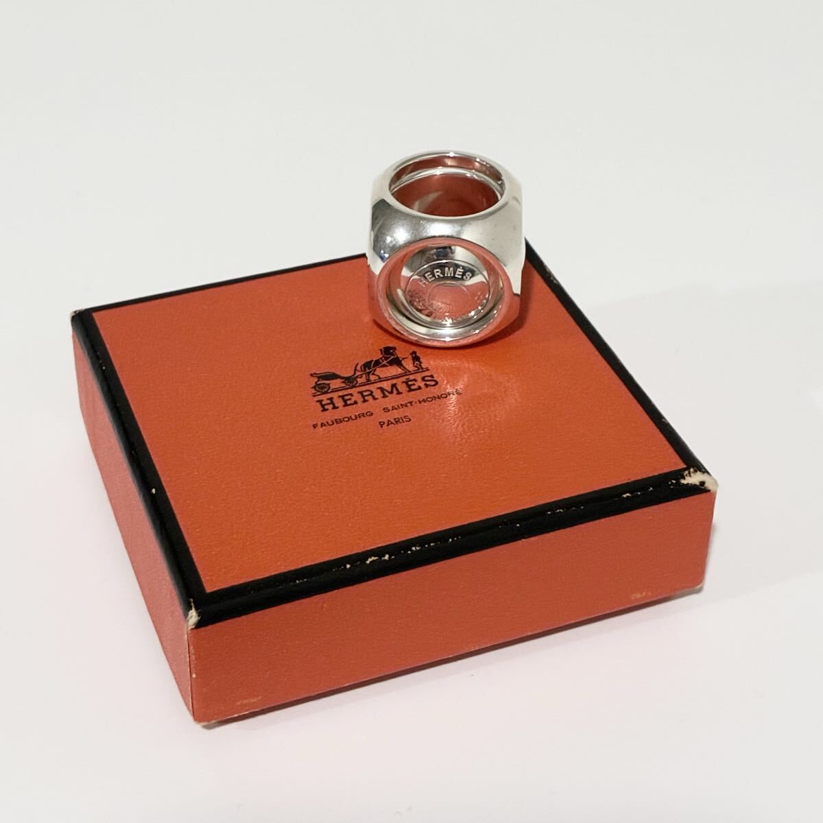 HERMES キューブ セリエ リング シルバー 925 エルメス 49 50 51 レア拍卖