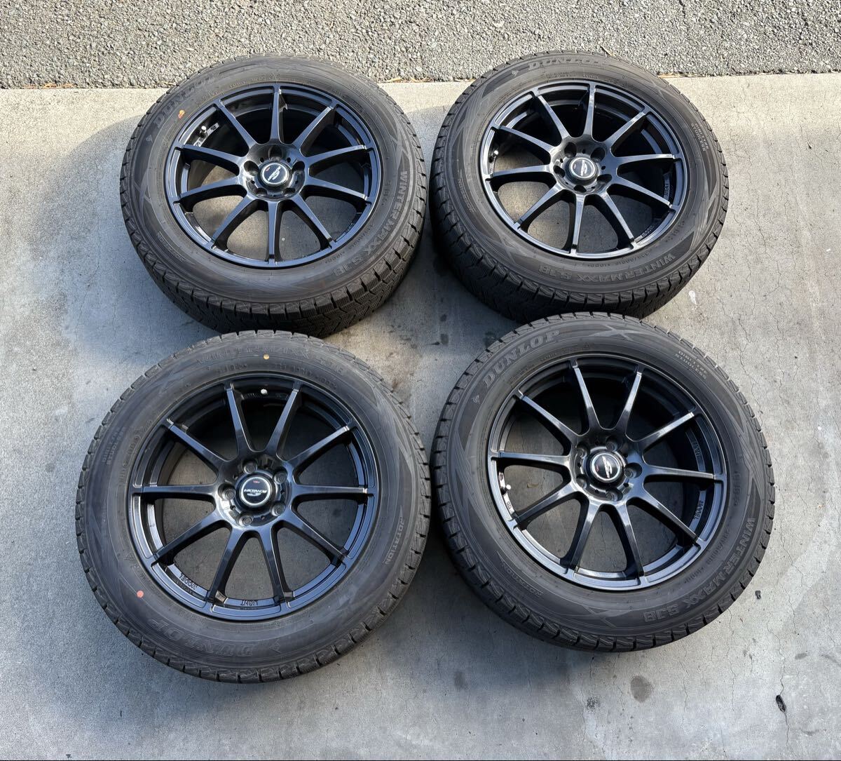 225/60R18 DUNLOP ダンロップSJ8 2021年製造 エクストレイル拍卖