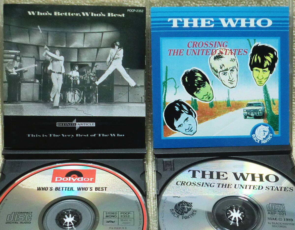 即決!送料230円●2点で 日本盤CD ザ・フー The Who ベスト19曲※ケースヒビ 対訳+駅売り日本盤 Crossing the United Statesライヴ1967-68拍卖
