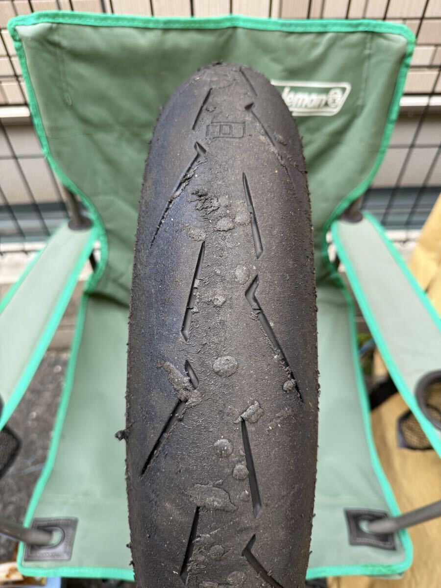 中古MCタイヤ 2024年製造 PIRELLI DIABLO SUPERCORSA V4 SC1 110/70R17 ピレリ ディアブロ スーパーコルサ 110 70 17 0824 K花拍卖