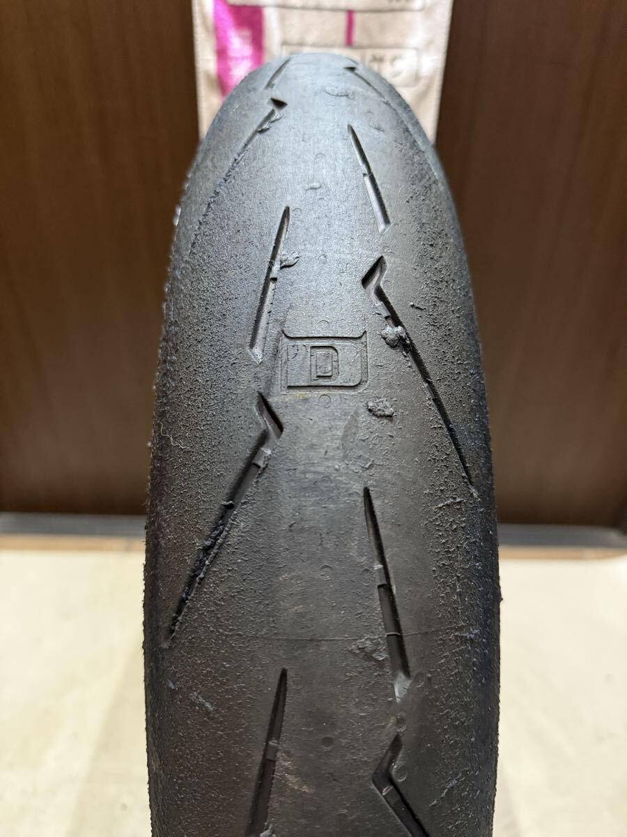 中古MCタイヤ 2023年製造 PIRELLI DIABLO SUPERCORSA V4 SC1 110/70R17 ピレリ ディアブロ スーパーコルサ 110 70 17 4623 K6675拍卖