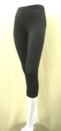 【冬 送料無料!】レディス 吸汗速乾 ストレッチ生地使用、スポーツ 7分丈 レギンス<黒:L~2L>s-1【エクササイズ】拍卖