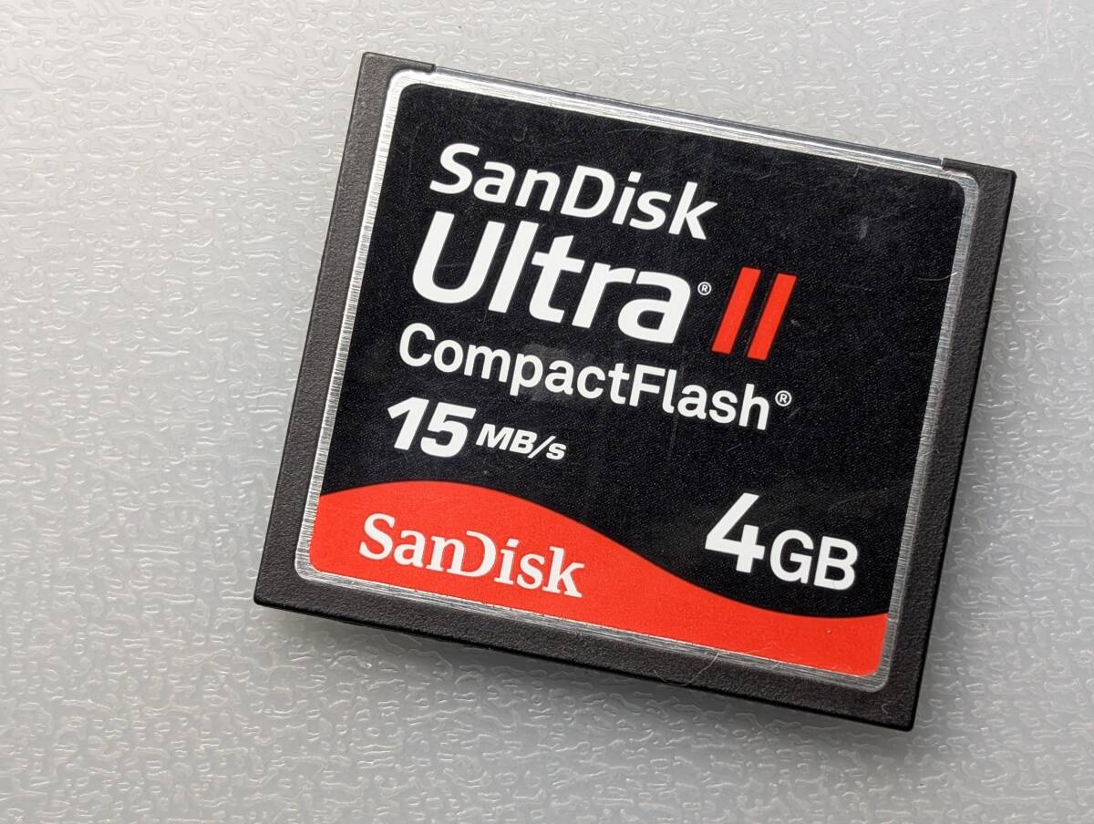 SanDisk CompactFlash UltraII 4GB CFカード ケース付き サンディスク コンパクトフラッシュ メモリーカード 動作確認済み拍卖