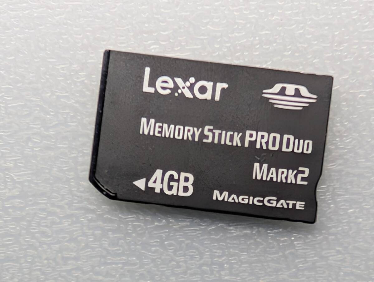Lexar Memory Stick PRO Duo 4GB ケース付き レキサー・メディア メモリースティック プロ デュオ PSP メモリーカード 動作確認済み拍卖