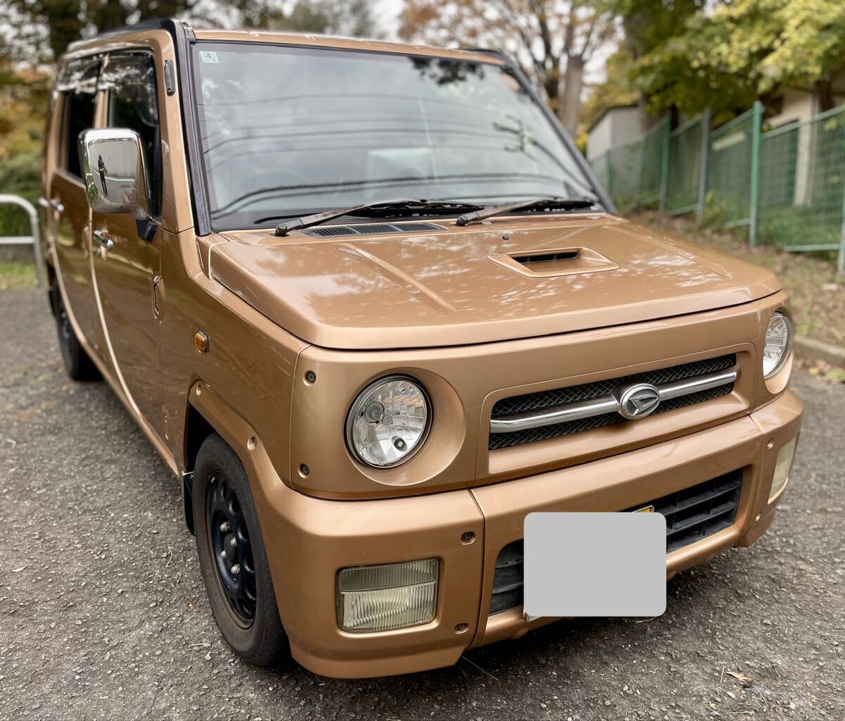 【1円! 車検長】美車 ネイキッド ターボG 外品足回り 禁煙 ナビ バックカメラ シートカバー メタリックオレンジ おしゃれなカラー拍卖