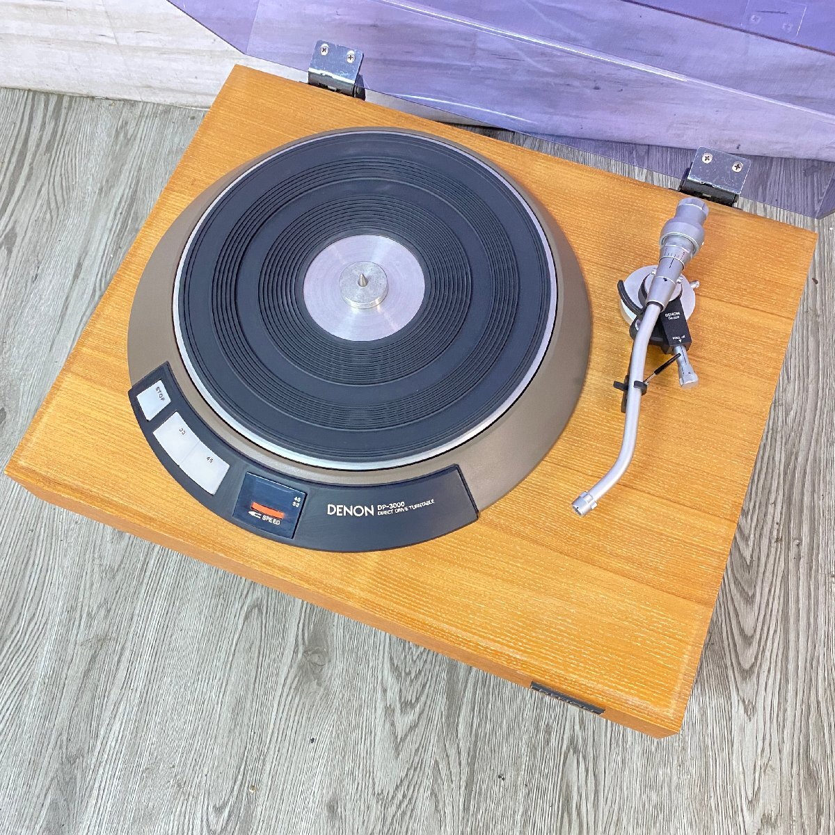 【 C 】6092 DENON DP-3000 ターンテーブル/DP-3700F キャビネット/DA-309 トーンアーム デノン 202595拍卖