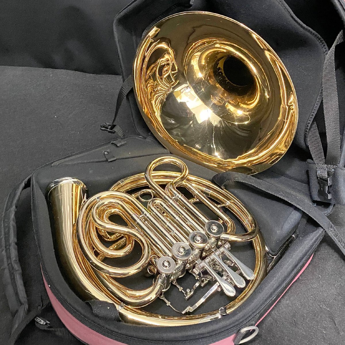 【 C 】6524 YAMAHA YHR-567GDB #004802 フレンチホルン ヤマハ 200014拍卖