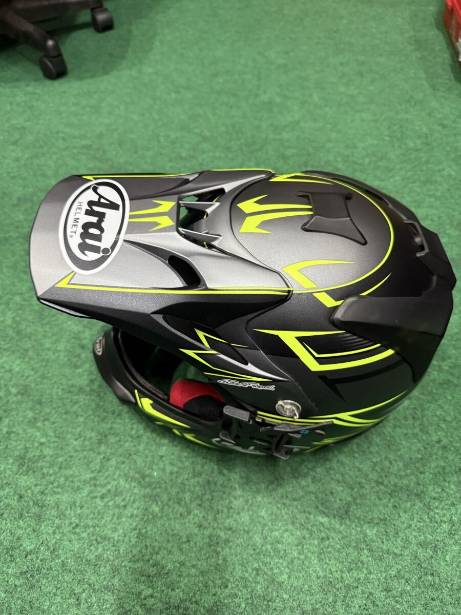 アライ オフロード ヘルメット VX-IV 艶消し黒 蛍光イエロー 製造2019.02.05 小傷有り 拍卖