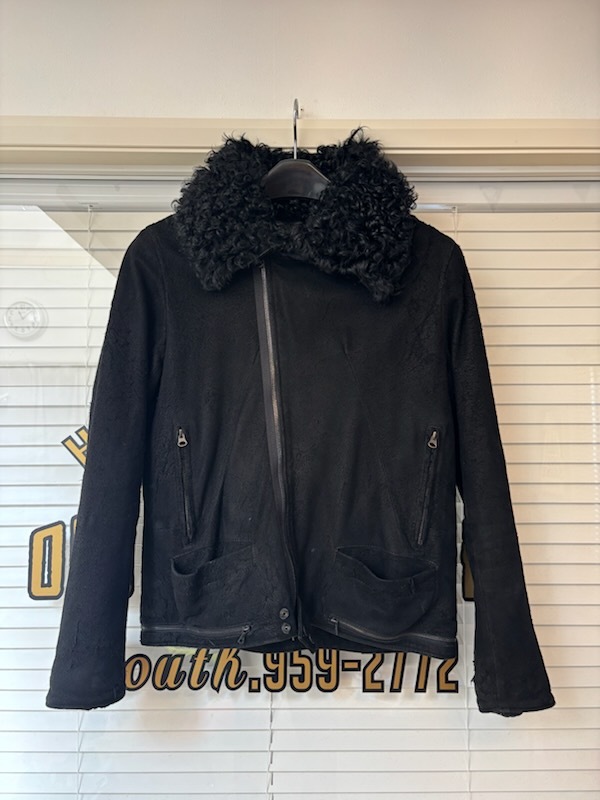 UNDER COVER アンダーカバー ムートンレザージャケット ブルゾン 裏フェイクボア デストロイ加工拍卖