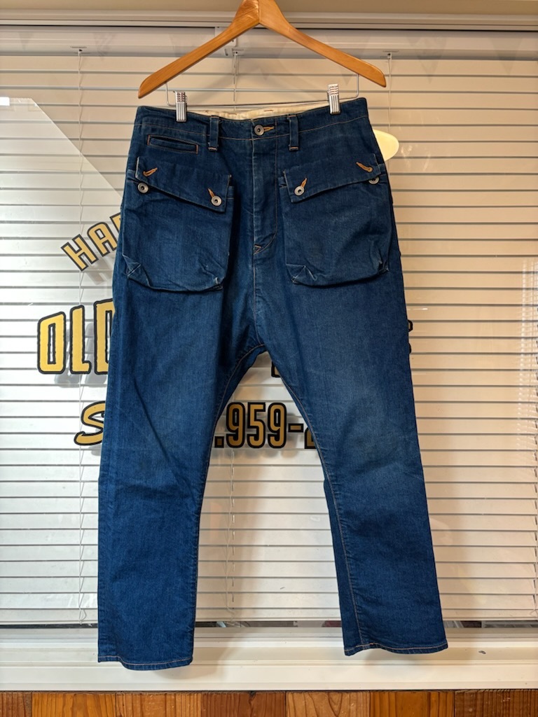 NATALDESIGN G-55 サルエル フラップ ストレッチ デニム W32拍卖