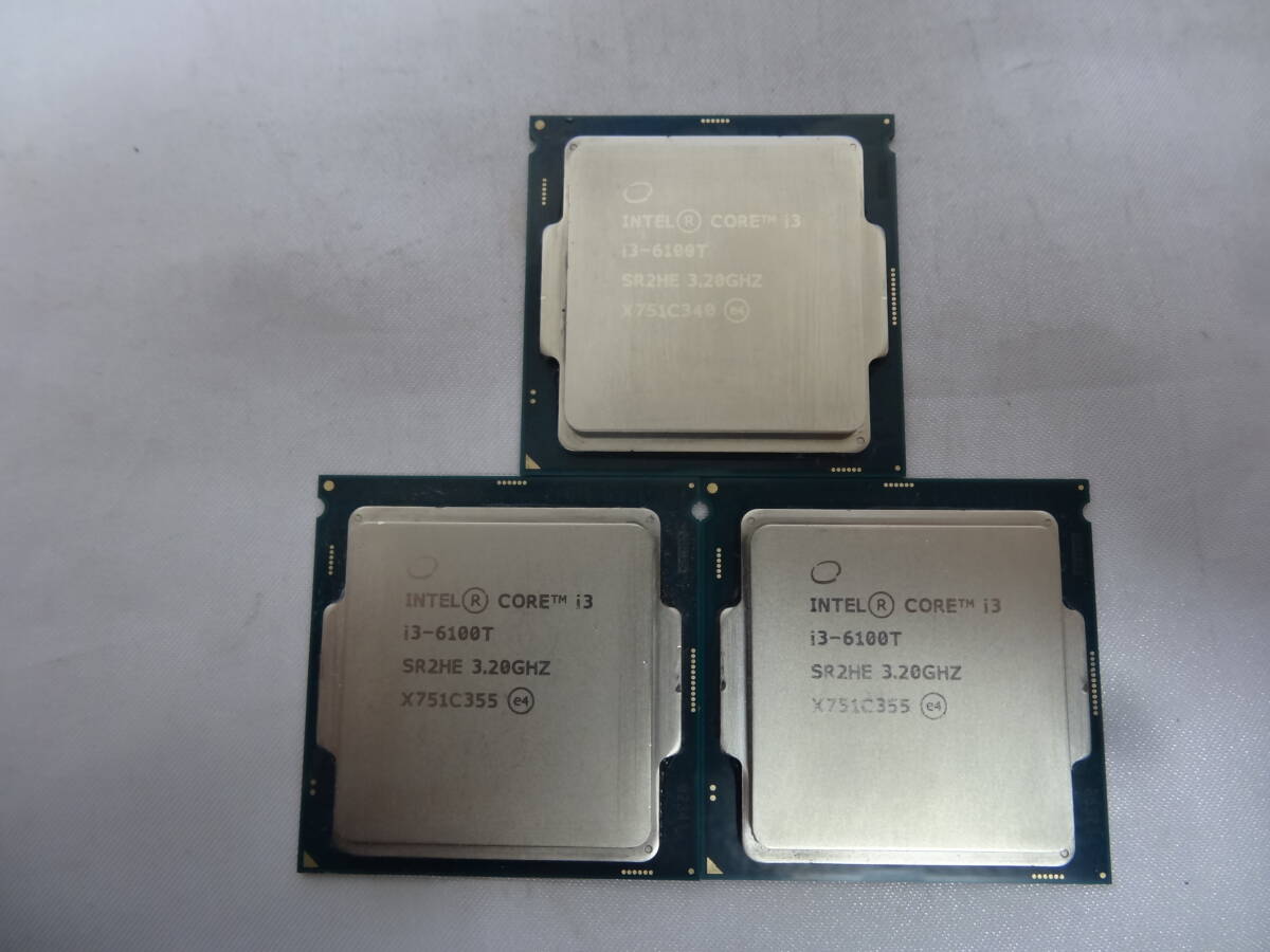 ★Intel / CPU Core i3-6100T 3.20GHz 起動確認済★3個セット!!拍卖