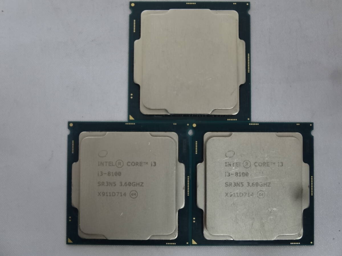 ★Intel / CPU Core i3-8100 3.60GHz 起動確認済★3個セット!!拍卖