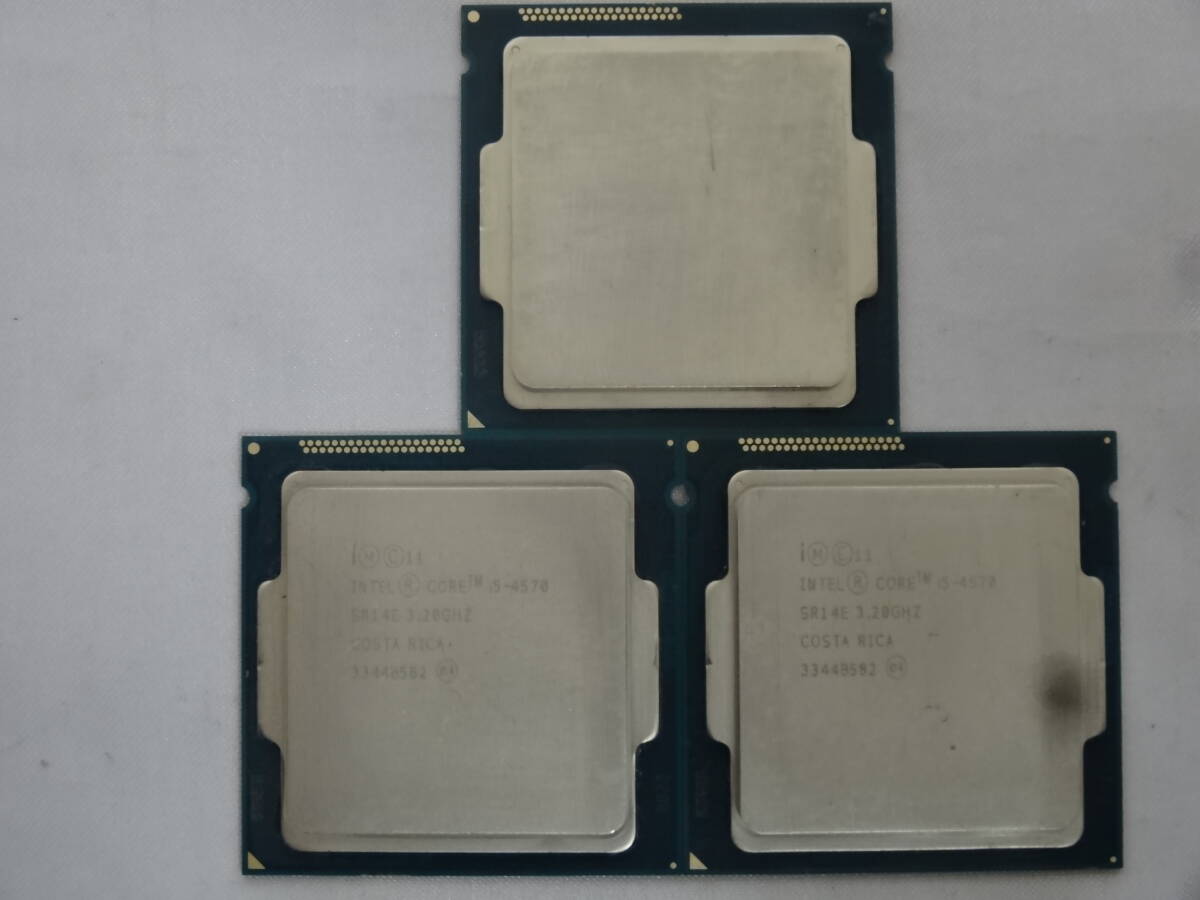 ★Intel / CPU Core i5-4570 3.20GHz 起動確認済!★ジャンク!3個セット!拍卖