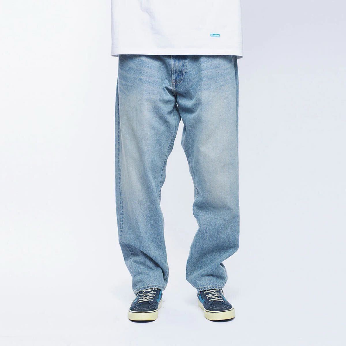 美品 LIBERAIDERS LA LOOSE FIT DENIM PANTS ブルー ヴィンテージ ウォッシュ S ルーズ フィット デニム パンツ セルビッジ リベレイダース拍卖