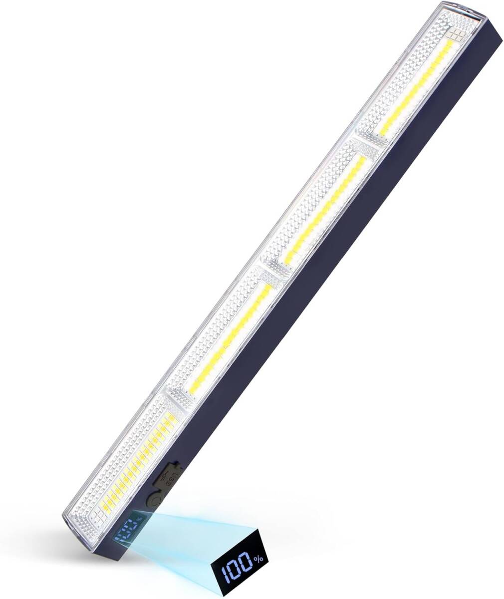 【新品】 LETOUR LEDライト 充電式 led マグネット付きライト 作業灯 取付簡単 大容量 LED残量表示拍卖