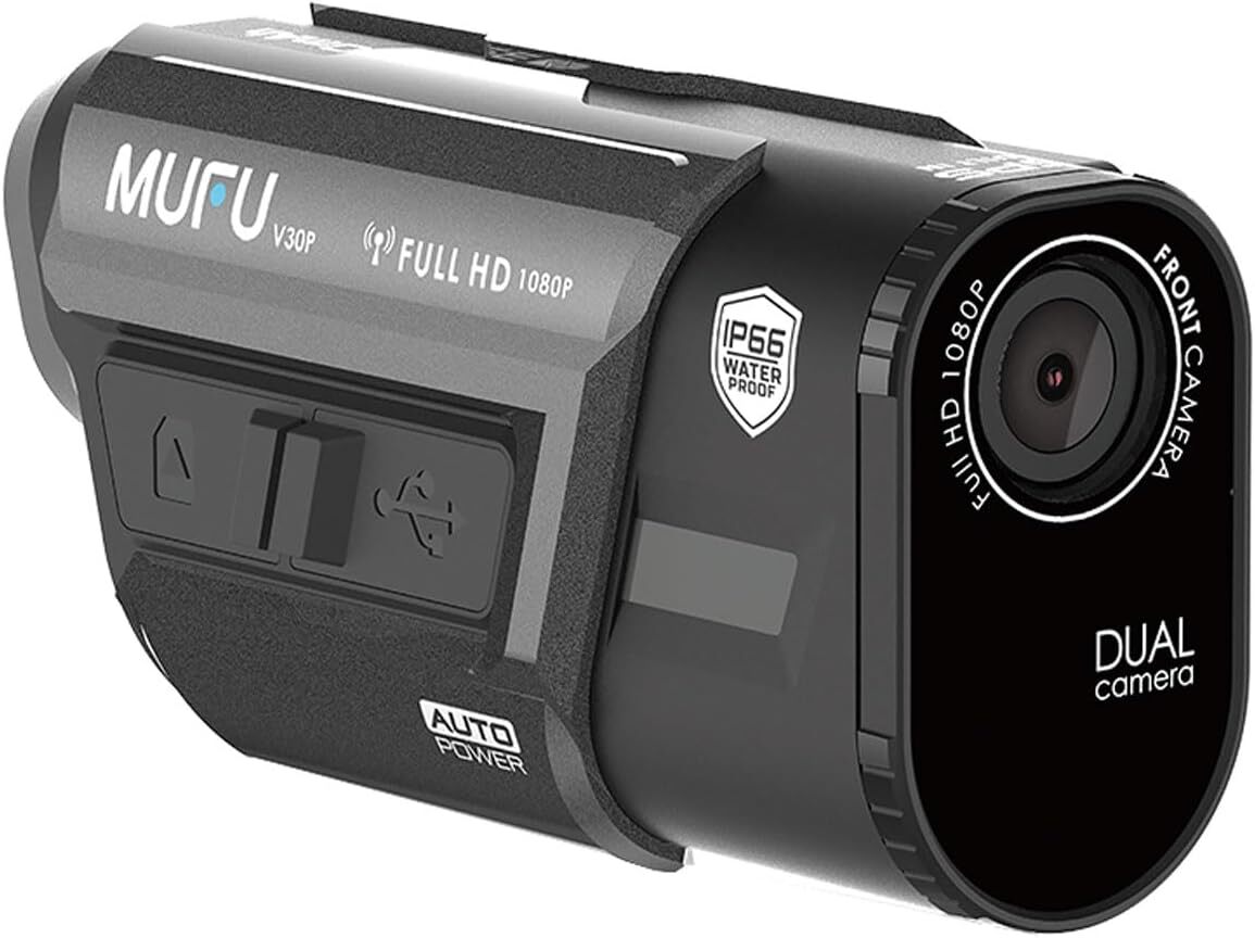 【新品】ドライブレコーダー バイク用 装着即時録画 前後2カメラ録画 GPS スマート感知センサー拍卖