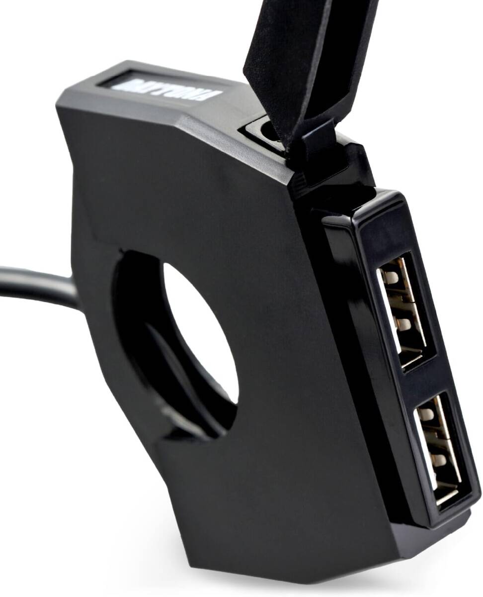 【新品】デイトナ(Daytona) バイク用 USB電源 USB-A 24W iPhone/Android対応 ブレーキスイッチ接続 メインキー連動 取付幅13.5mm 拍卖