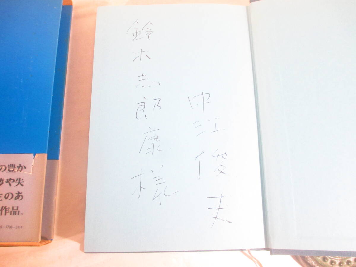 永遠電車 中江俊夫 献呈署名(鈴木志郎康宛) 昭和52年 初版函帯 拍卖