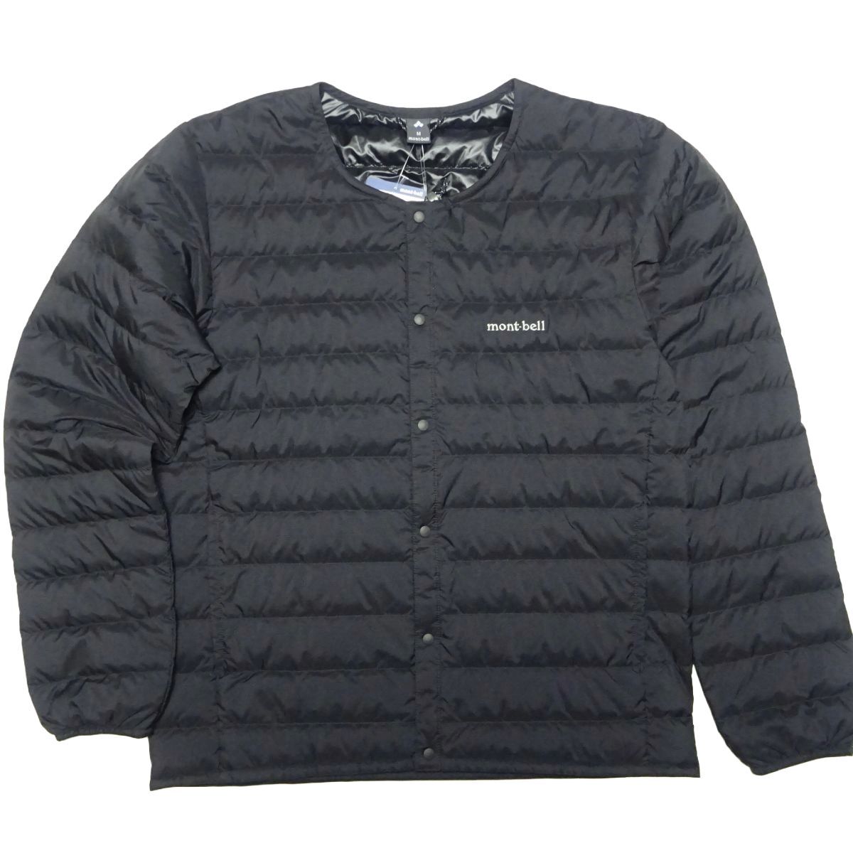 ★新品♪モンベル★スペリオダウンラウンドネックジャケットM/黒montbellダウンジャケットブラックEX800フィルパワーアウトドアウェア拍卖