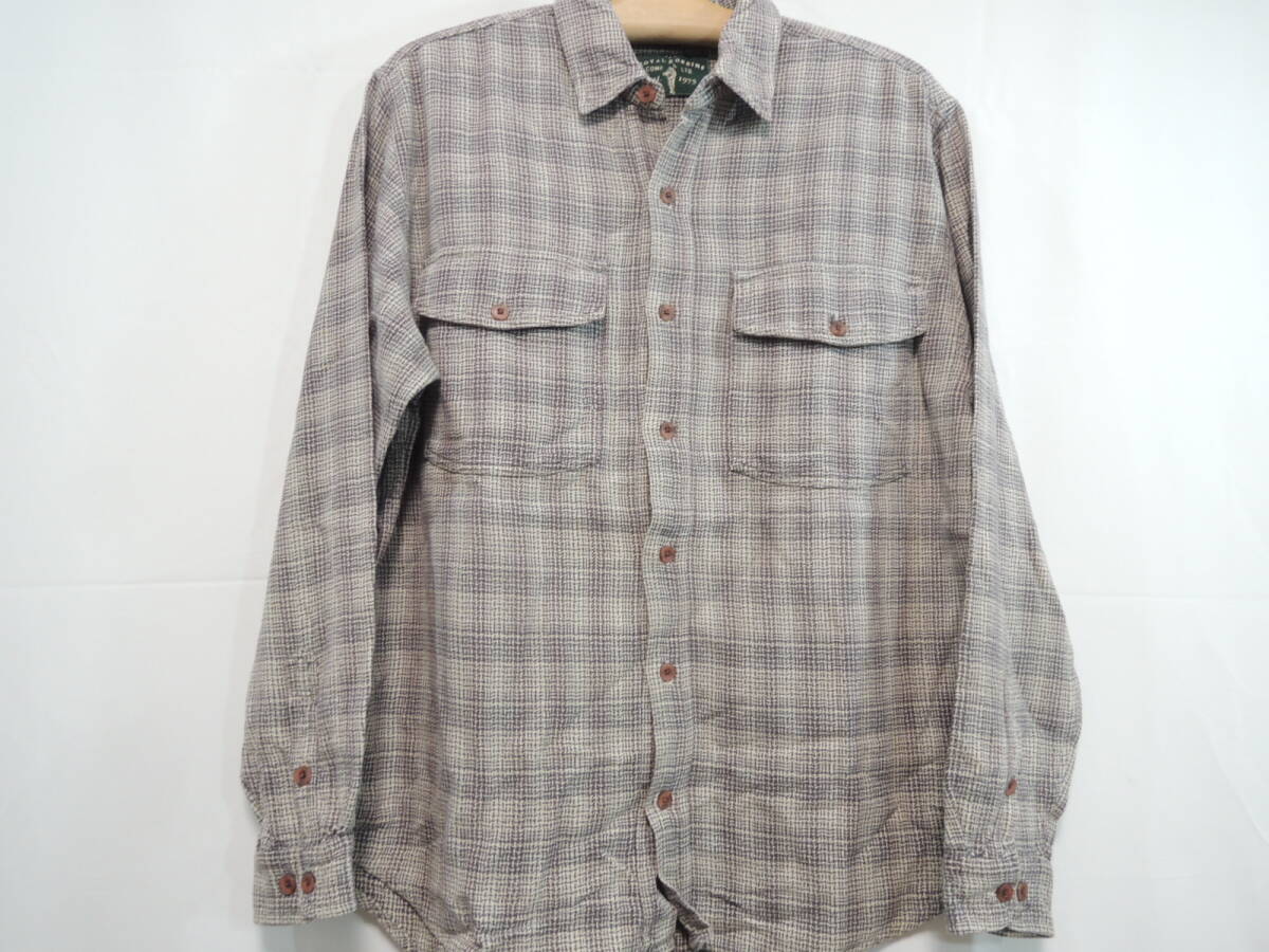 90's ロイヤル・ロビンズROYAL ROBBINSチェック柄 長袖ネルシャツ フランネルシャツ拍卖