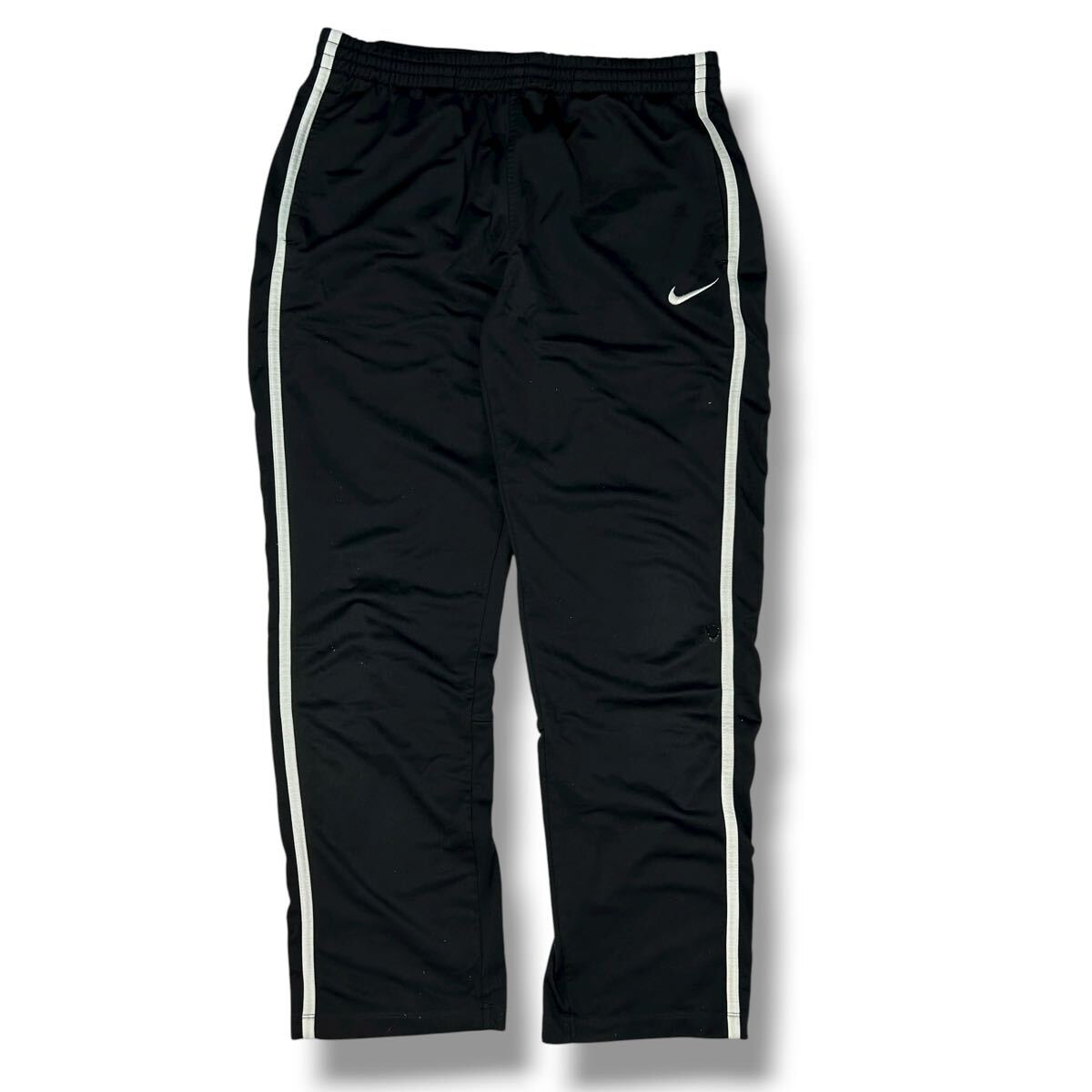 1108MS NIKE ナイキ ジャージパンツ トラックジャージ パンツ ボトムス サイドライン有 ロゴ刺繍 the athletic dept 3ポケット ブラック L拍卖