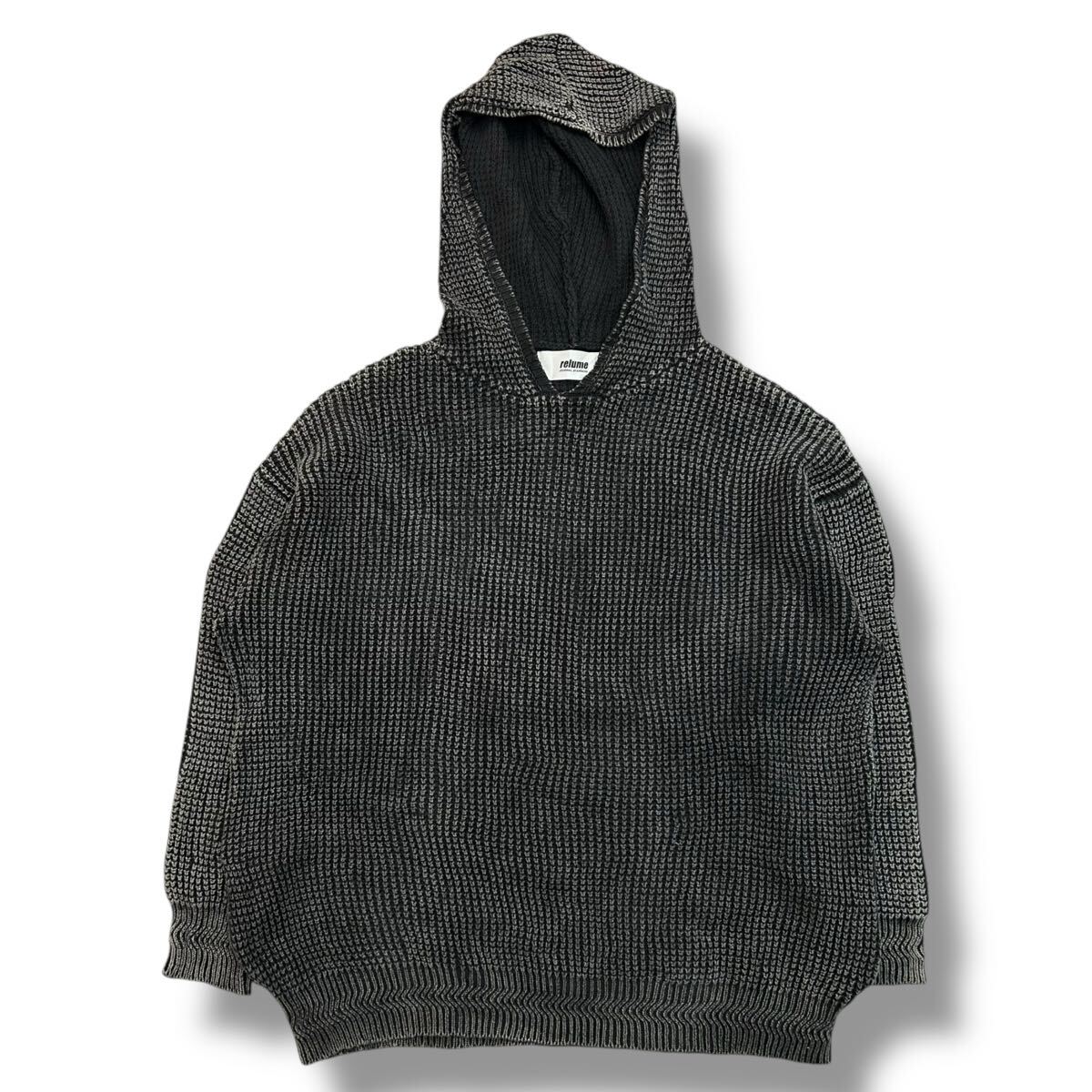 1124MS JOURNAL STANDARD relume ジャーナルスタンダード ニットパーカー ニット パーカー レリューム プルオーバー グレー系 L拍卖
