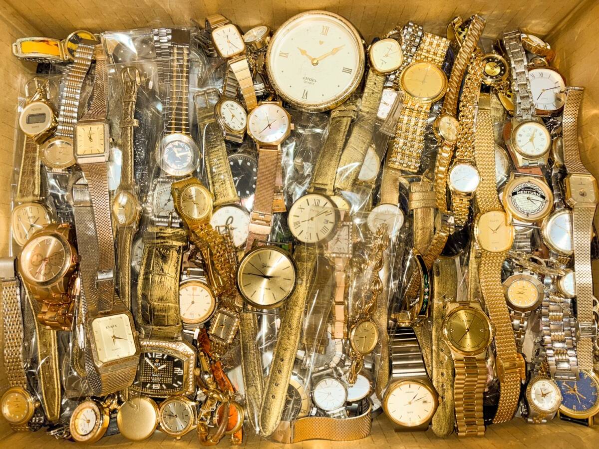 8.30kg 新品同様など 大量 腕時計 ブランド ゴールドカラー RADO ORIENT CASIO CITIZEN SEIKOなど Y2K Lot まとめ セット 動作未確認 V26拍卖