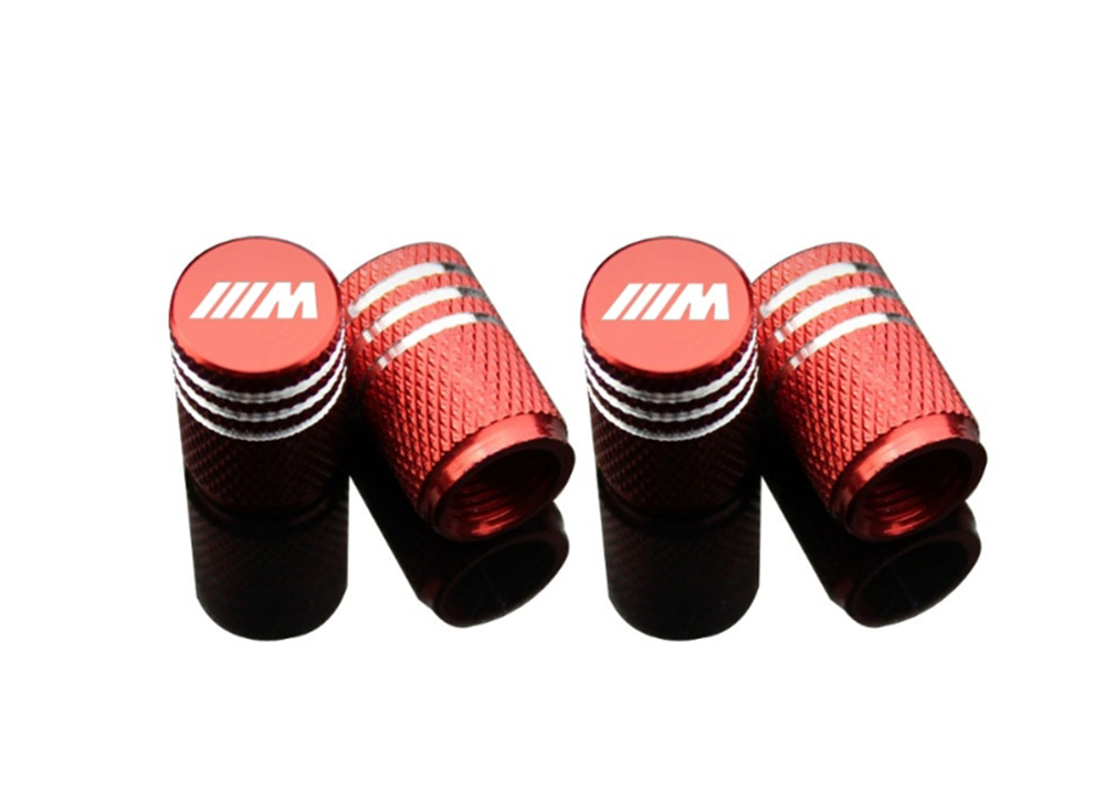 BMW 全車種対応 ///M 赤 4個SET タイヤ エアーバルブキャップ拍卖