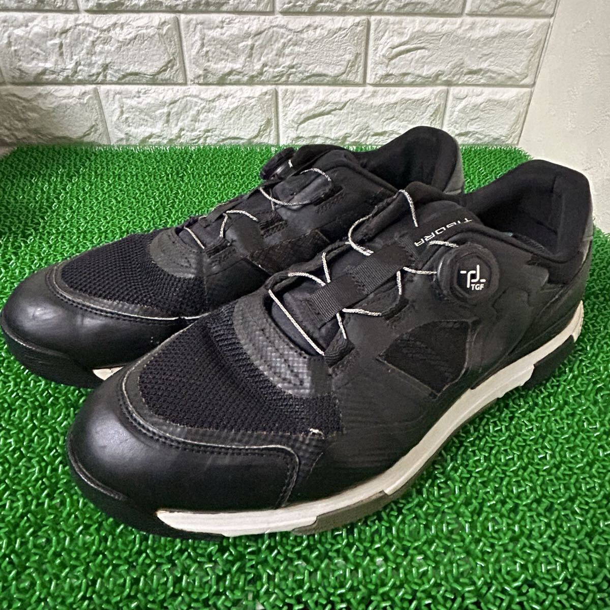 TIGORA nextFIT ブラック シューズ スパイクレスゴルフシューズ 28cm BOA拍卖