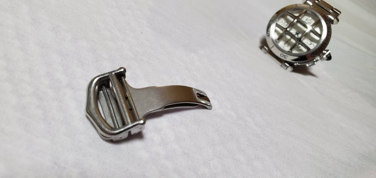 正規美 カルティエCartier 純正Dバックル 18mm ベルト対応 パシャ38mm ロードスターLM バロンブルー サントスにも〇メンズサイズ 腕時計用拍卖