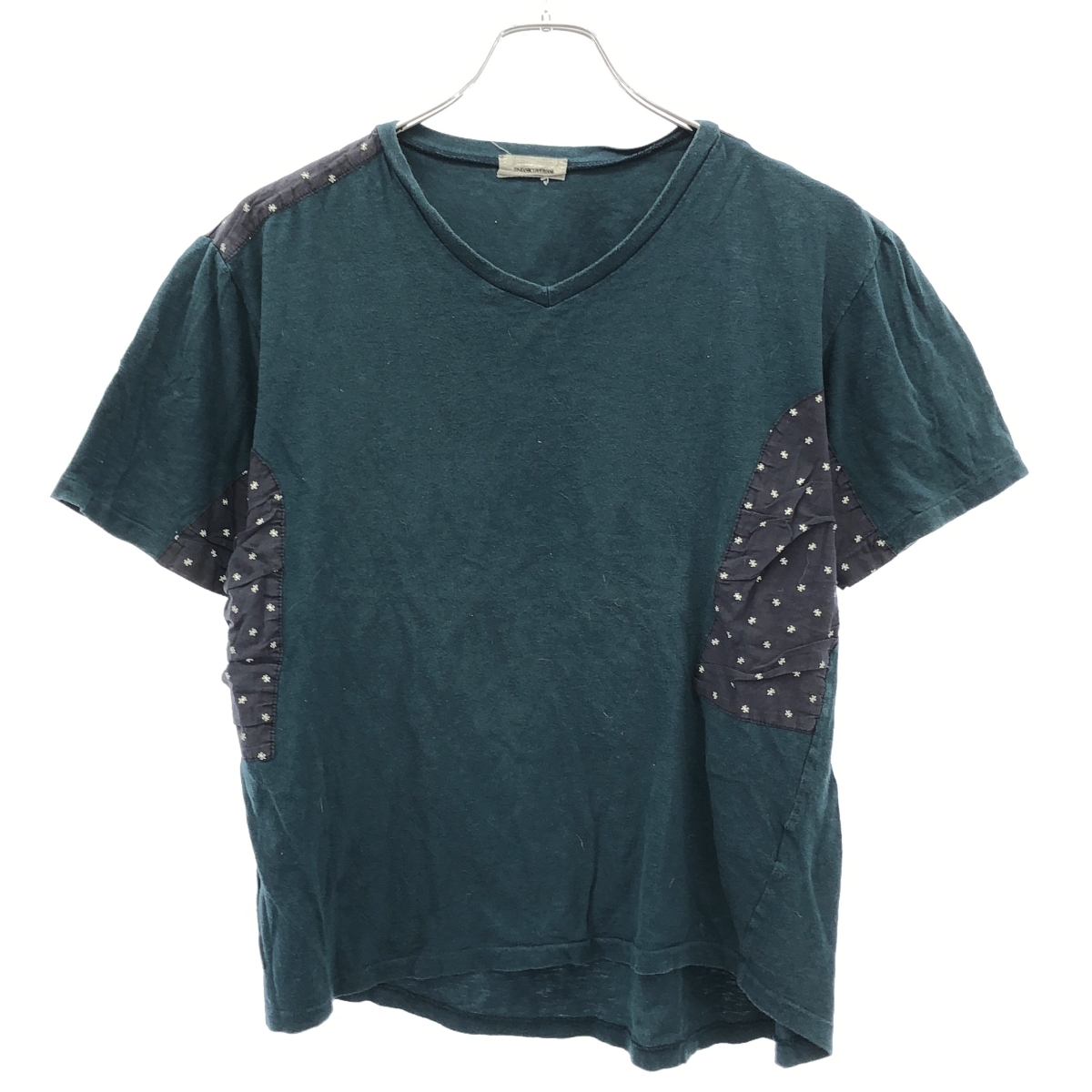 UNDERCOVERISM アンダーカバイズム アンダーカバー VネックパッチワークTシャツ I4805-1 ブルーグリーン系 4 IT0N8YR5QZ94拍卖