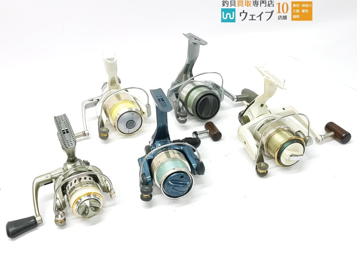 シマノ バイオマスター 4000L、ホリデイスピン 4000、ダイワ リーガルX 2000T 他 中古スピニングリール 計5点セット拍卖