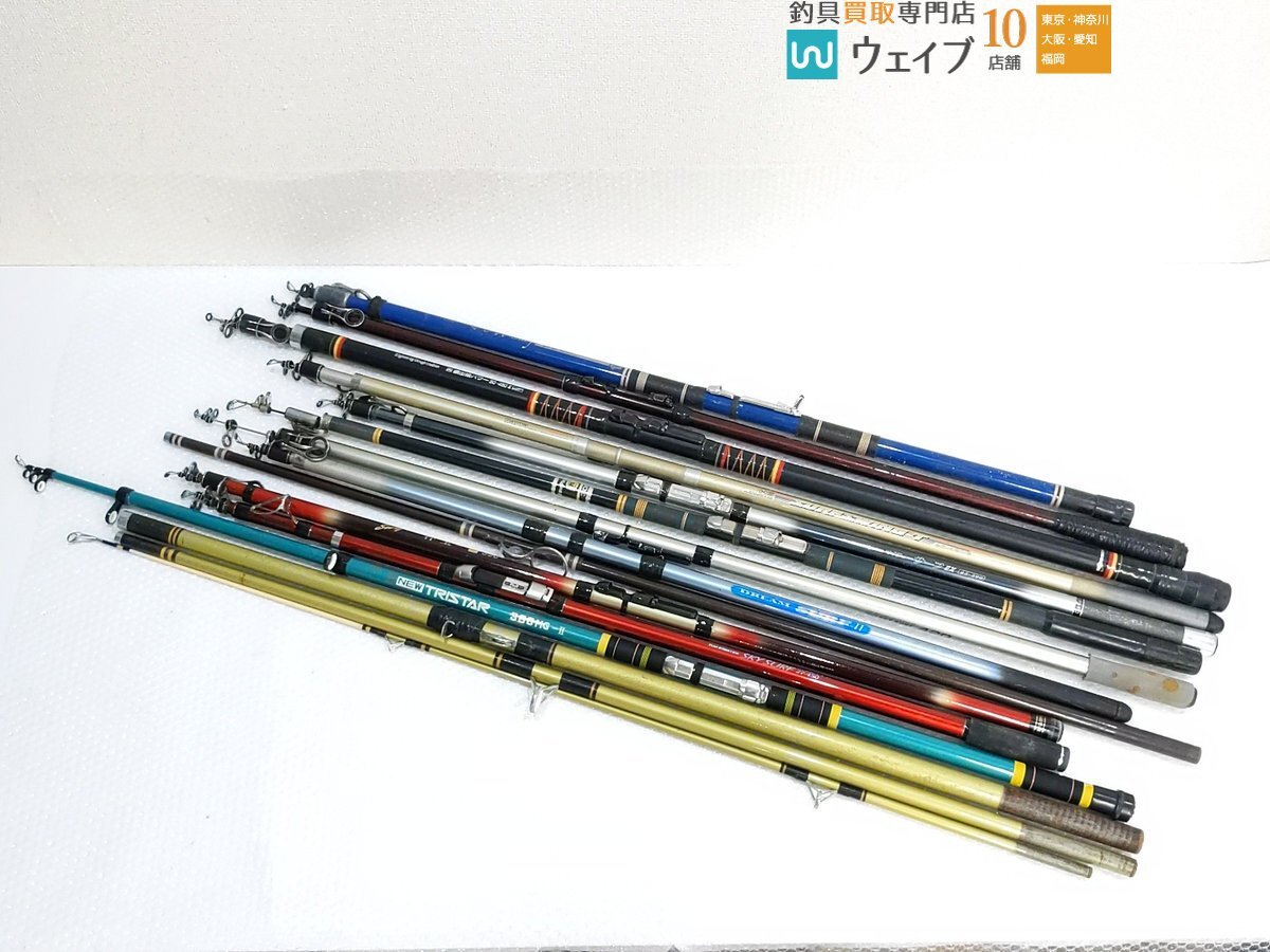 ダイワ HS サーフスイングT 25-420G、アルファタックル スカイサーフ 27-450 他 投げ竿等 ジャンク竿 大量セット ジャンク品拍卖