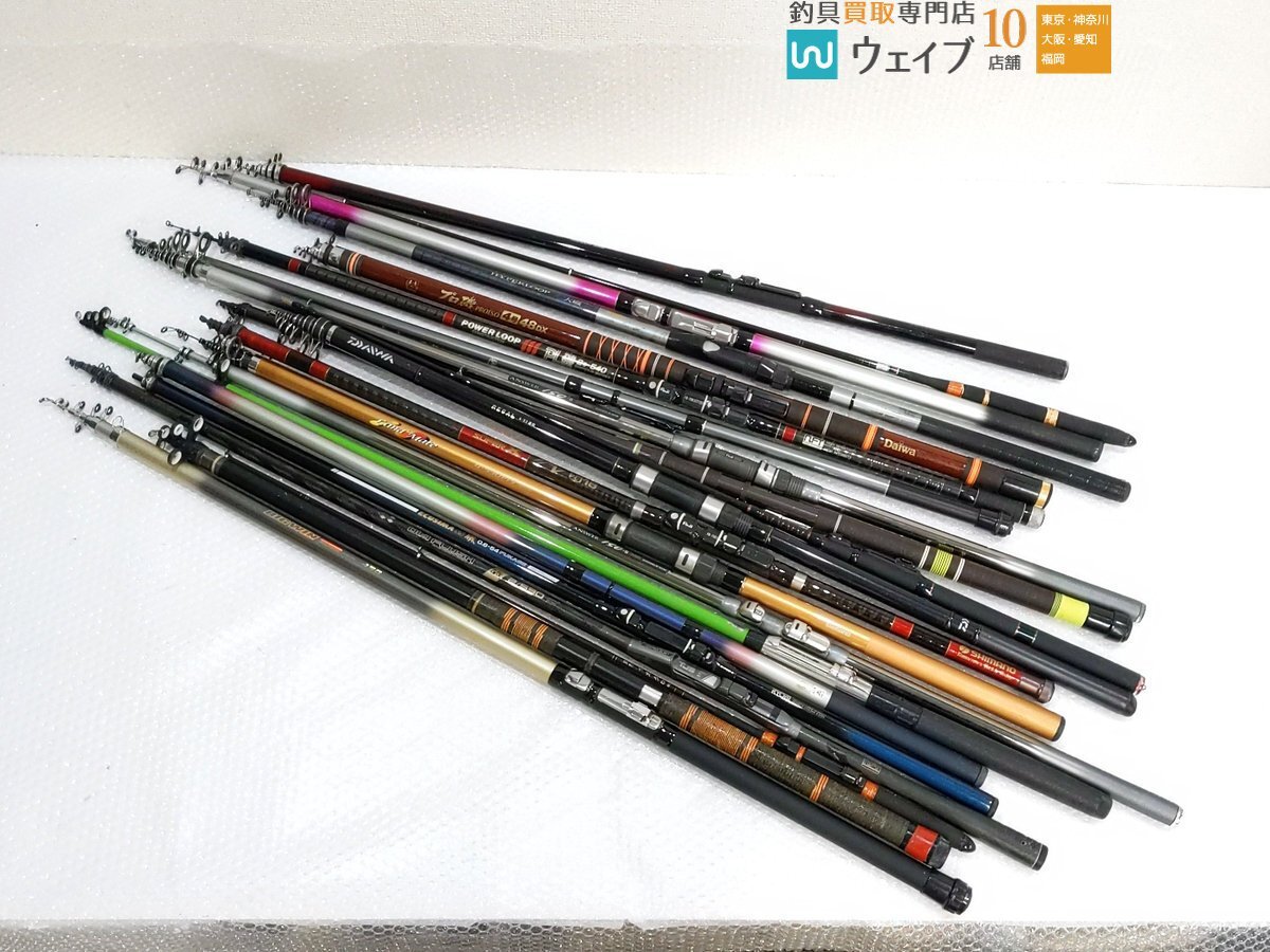 NFT ダイヤフラッシュ 磯 2-53・PL磯 2号 540・ハイパーループ 大磯 35-530PTS、ダイワ リーガル 4-53 遠投 他 ジャンク竿拍卖