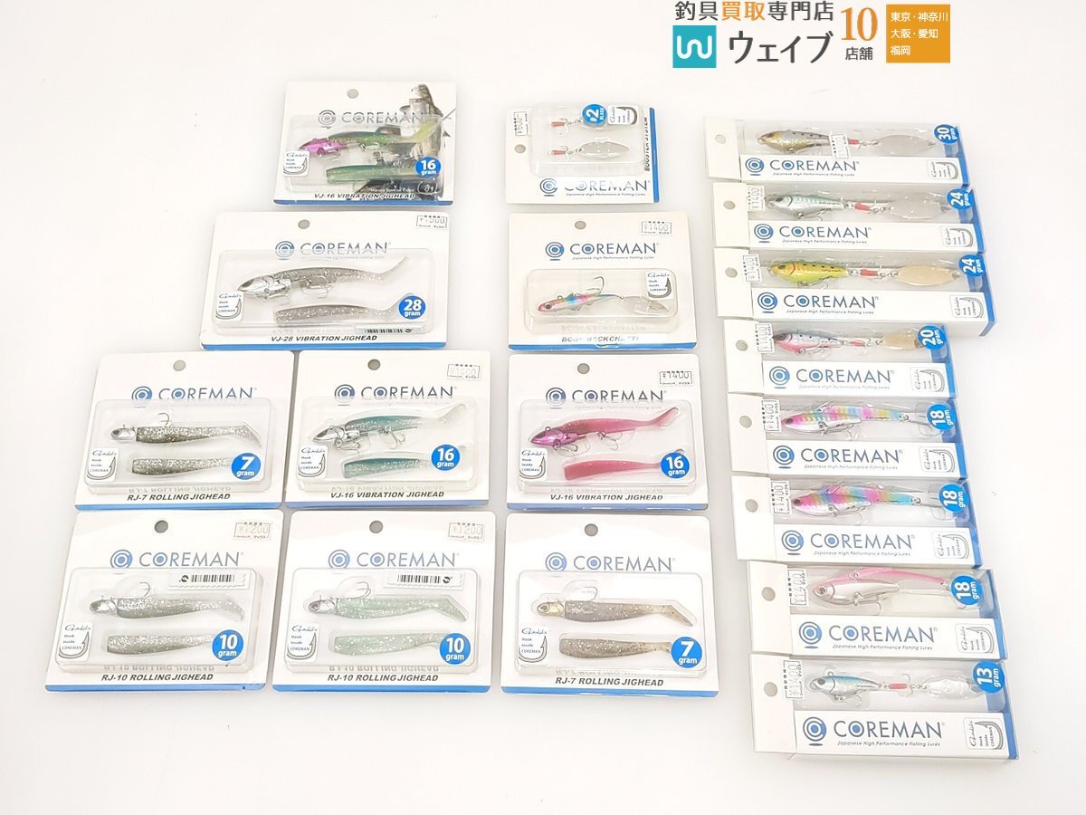 COREMAN コアマン IP-18 アイアンプレート レアメタル、VJ-16 バイブレーションジグヘッド 等計18個未使用拍卖