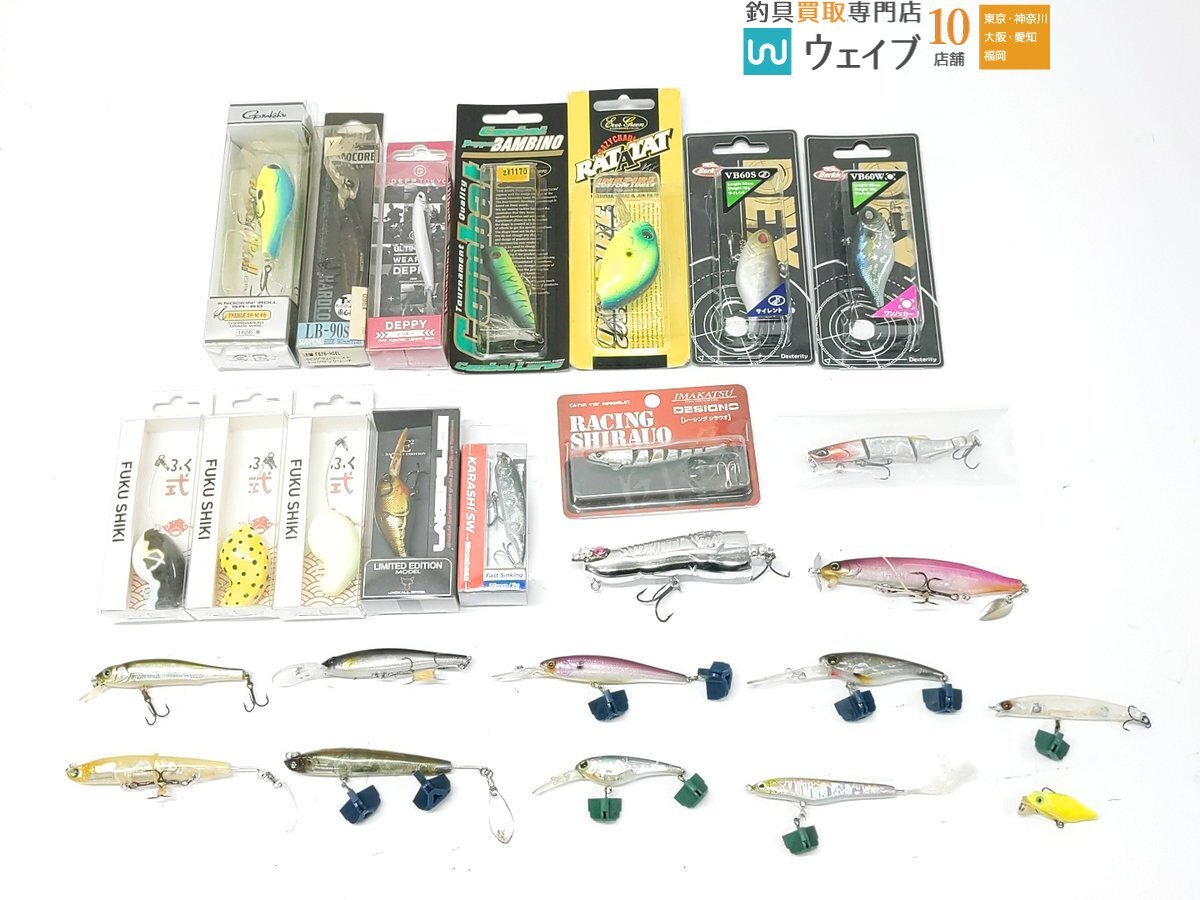 メガバス カラシ SW FS、イマカツ レーシング シラウオ、デプス ワカサギベイト 65S 等 計26点セット拍卖