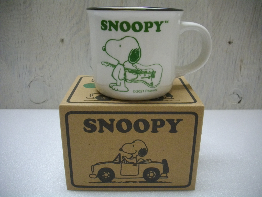 未使用 スヌーピー ファミリー キャラクター ゆったり マグカップ 緑 バージョン 拍卖