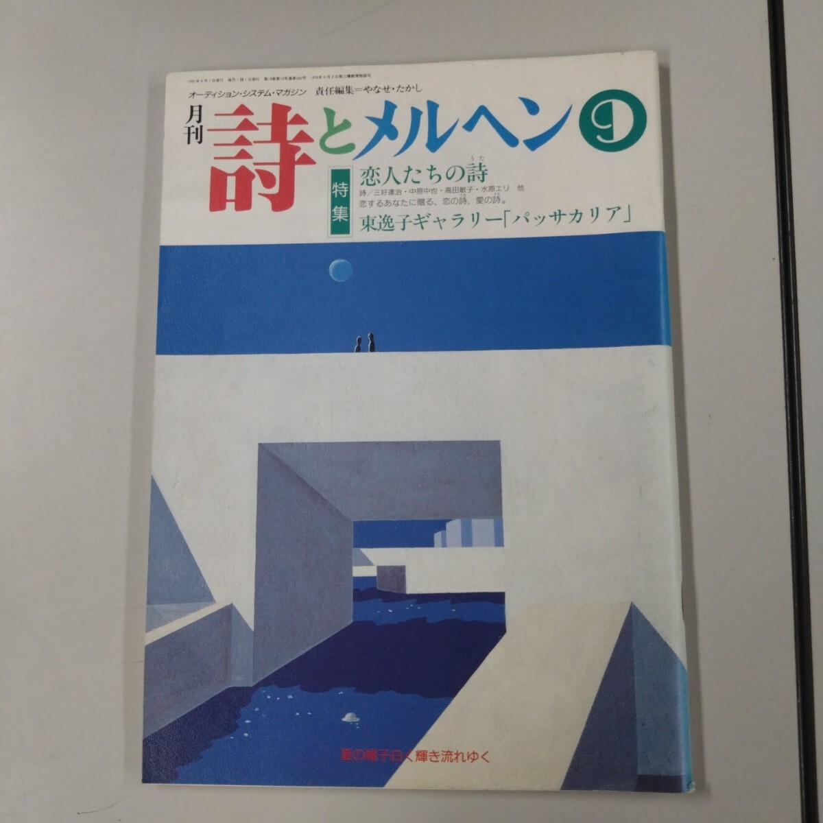 【初版】 詩とメルヘン 1991年 9月号 やなせたかし サンリオ 三好達治 中原中也 高田敏子 水原エリ 東逸子 恋の詩 愛の詩拍卖