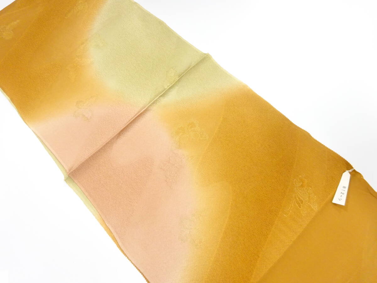 【1円スタート】 上質 未使用品 正絹 金通し 帯揚げ (AAAD1K3F-025)拍卖