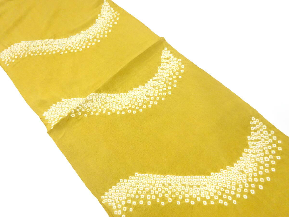 【1円スタート】 上質 未使用品 正絹 絞り 帯揚げ (AAAD1K3F-044)拍卖