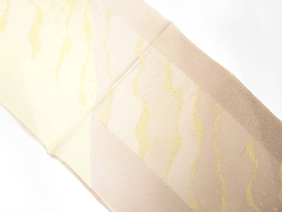 【1円スタート】 上質 未使用品 正絹 金通し 帯揚げ (AAAG1K3F-003)拍卖