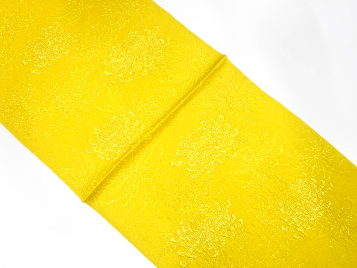 【1円スタート】 上質 未使用品 正絹 丹後ちりめん 金通し 帯揚げ (AAAG1K3F-051)拍卖