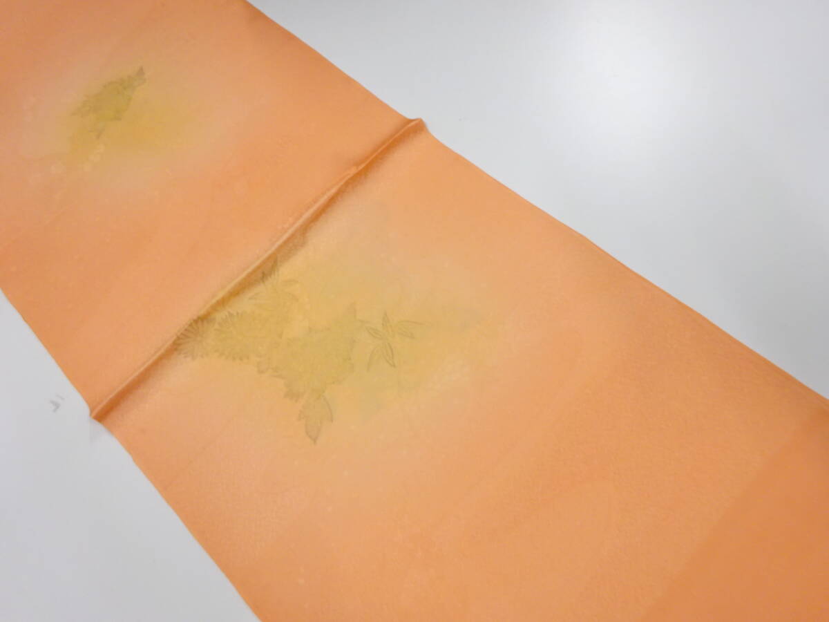 【1円スタート】 上質 未使用品 正絹 丹後ちりめん 金通し 帯揚げ (AAAH1K3F-018)拍卖