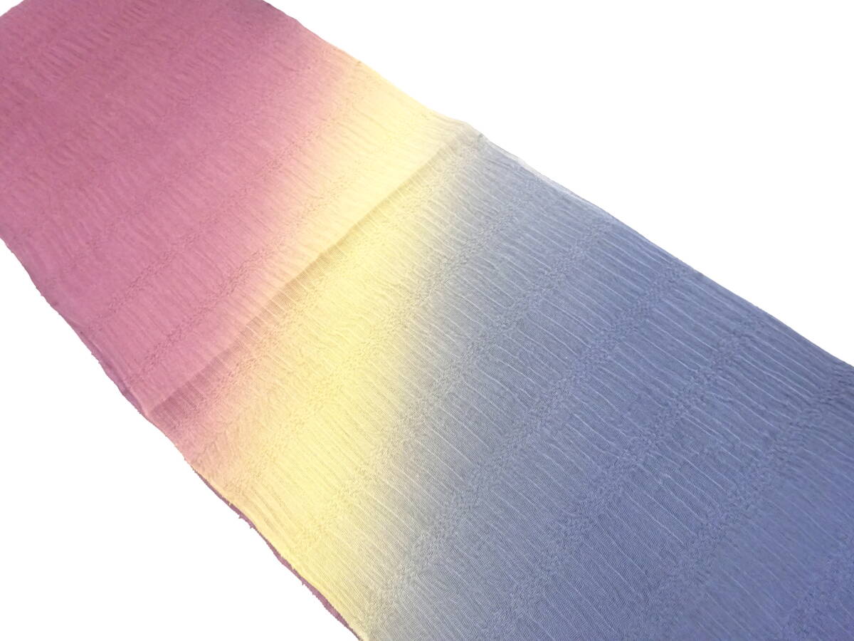 【1円スタート】 上質 未使用品 正絹 変わり織 帯揚げ (AAAH1K3F-023)拍卖